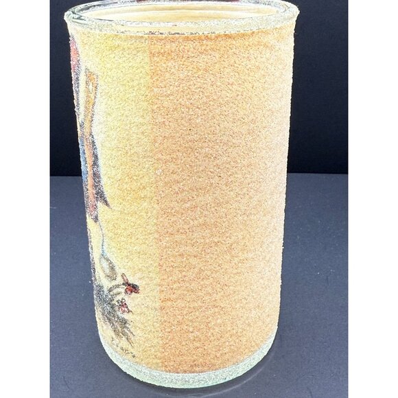 Vintage Sugar Frosted Jar Candle Holder Hummel girl kissing boy - Picture 2 of 6